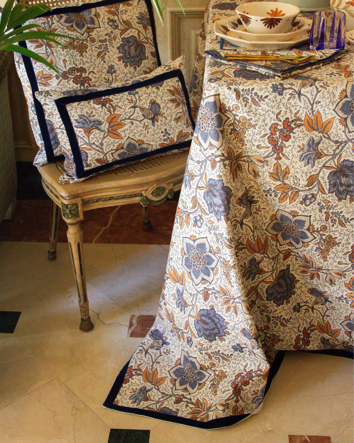 MANTEL ARDEN RECTANGULAR (Azul)