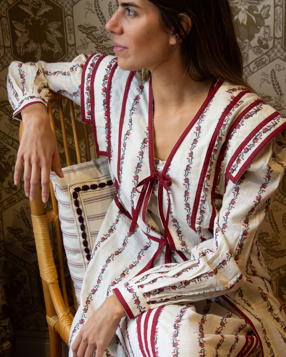 CASTILLO DRESS (burgundy)