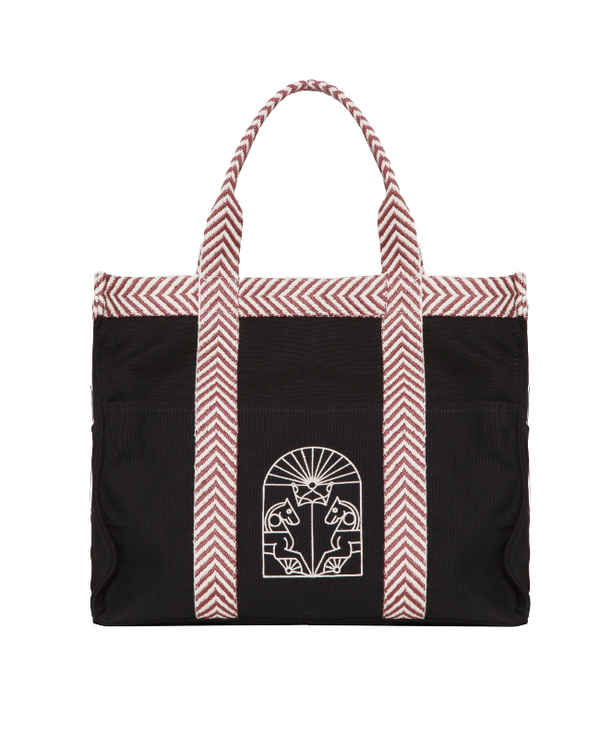 BOLSO TOTE GRECA (negro)