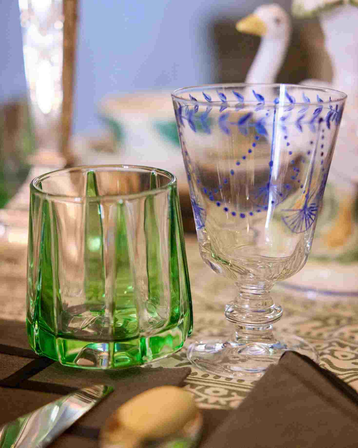 SET 4 COPAS HANDMADE (azul)