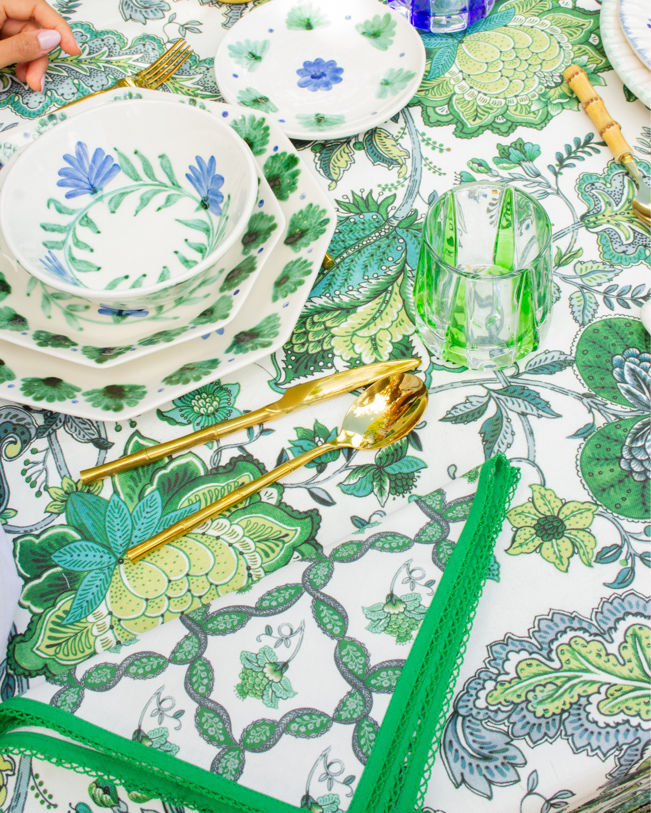 GARDENIA TABLECLOTH (Green)