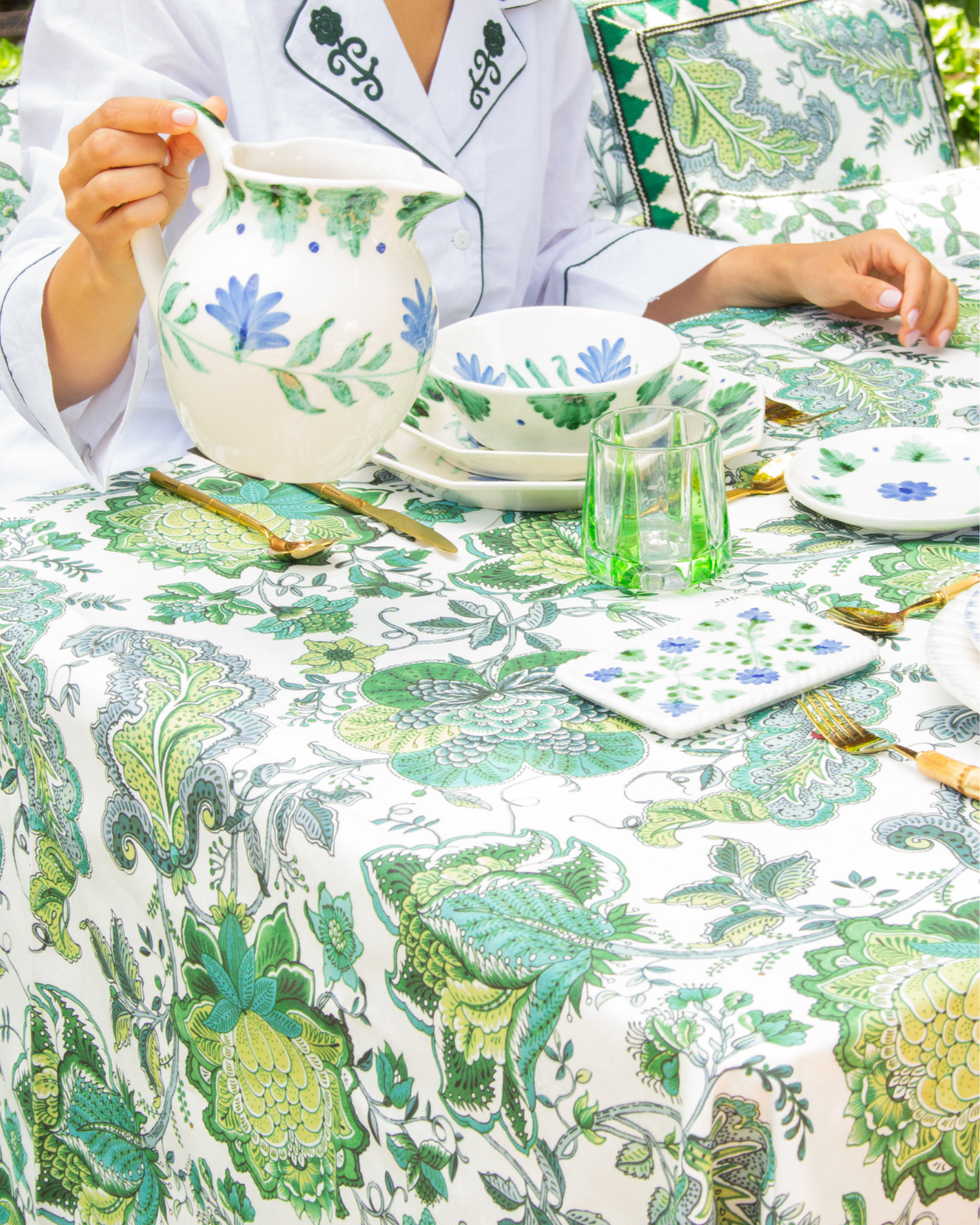 GARDENIA TABLECLOTH (Green)