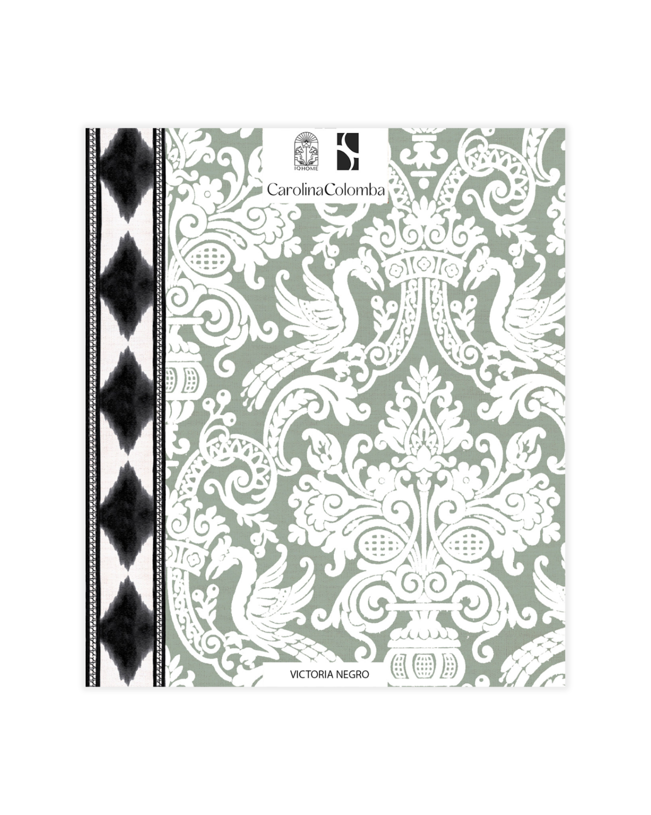 MUESTRA PAPEL PINTADO VICTORIA NEGRO