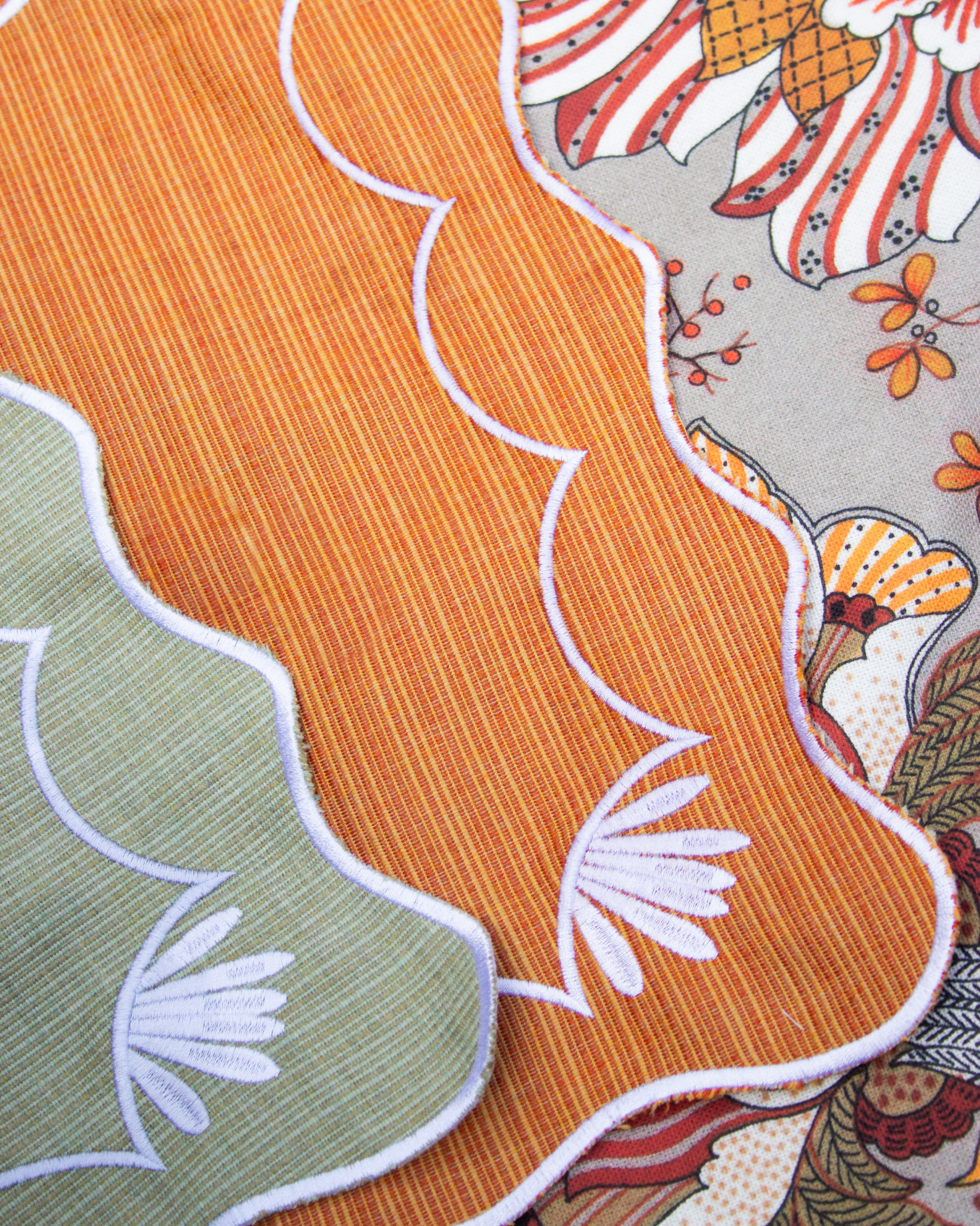 PLACEMATS AND PORT NAPKIN (green)