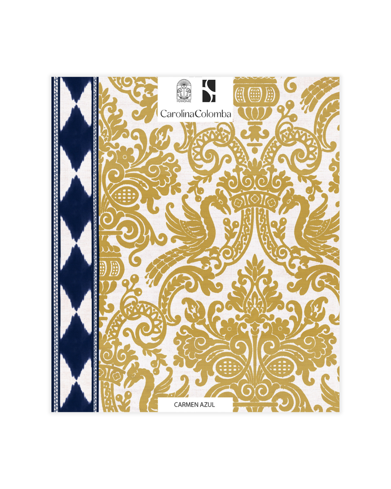 MUESTRA PAPEL PINTADO CARMEN AZUL