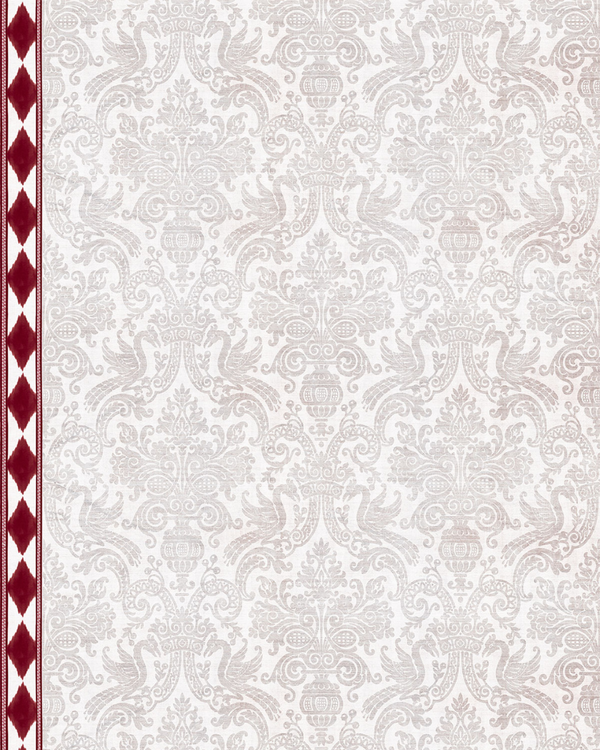 PAPEL PINTADO CAROLINA ROJO (rollo 5m2)