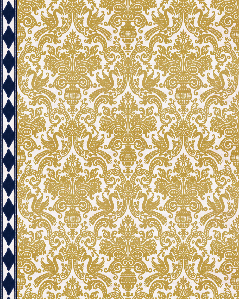 PAPEL PINTADO CARMEN AZUL (rollo 5m2)