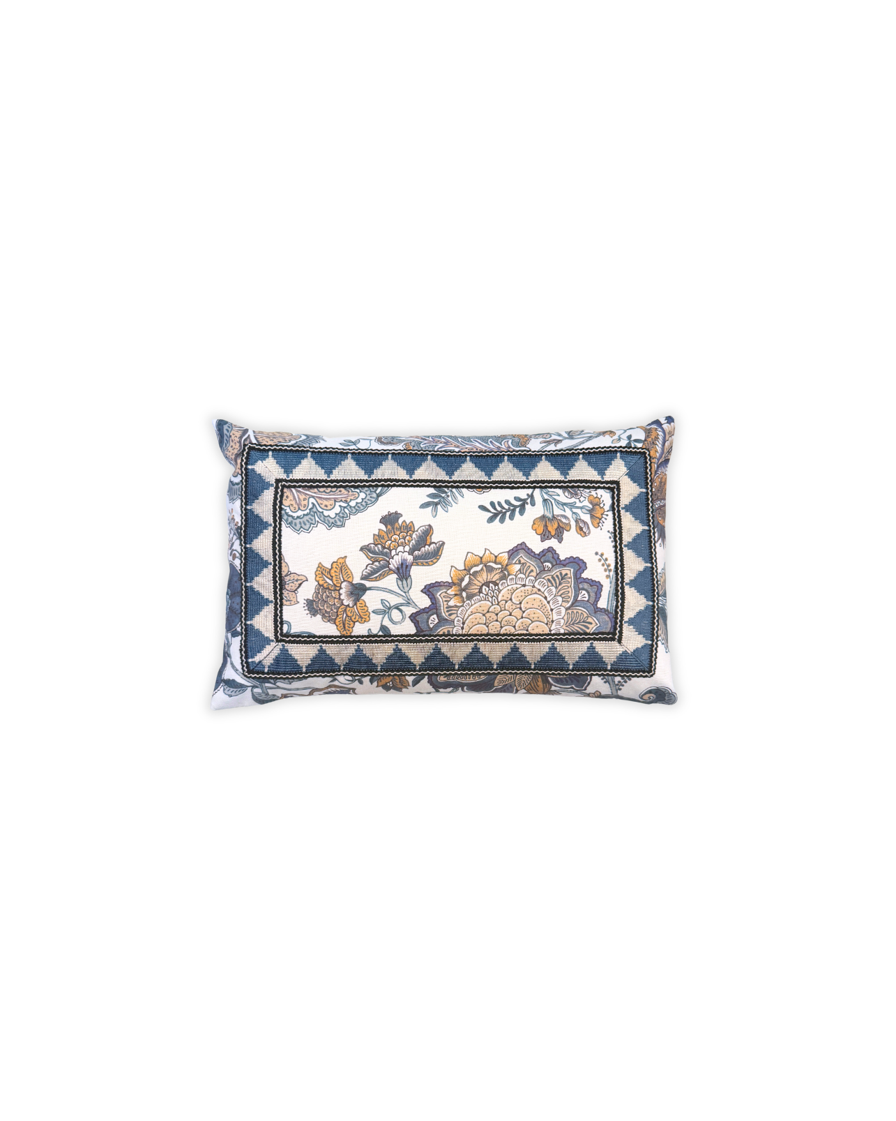 SMALL GARDENIA CUSHION (Blue)