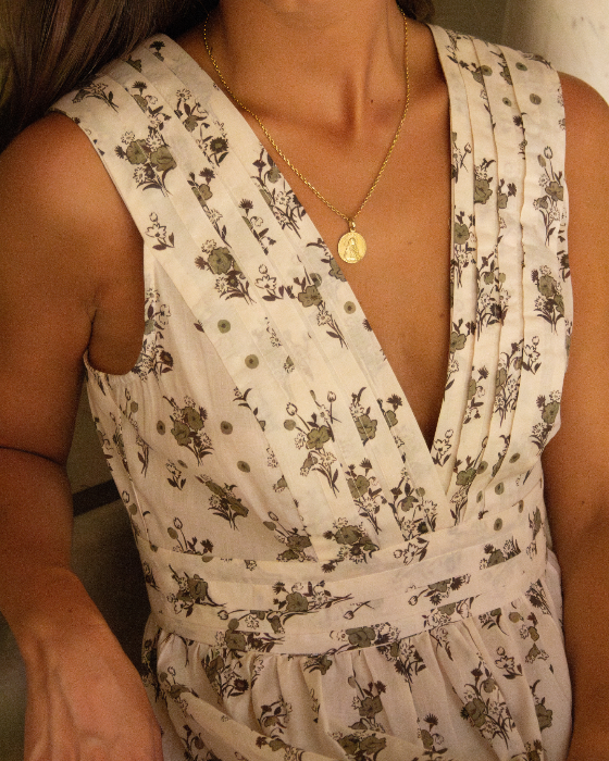 CAMISÓN MERCEDES FLORAL (VERDE)