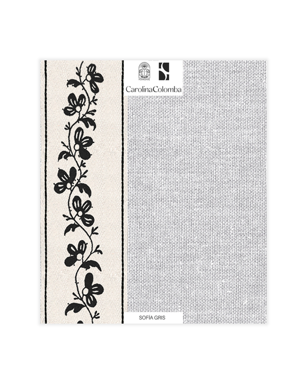 MUESTRA PAPEL PINTADO SOFÍA GRIS