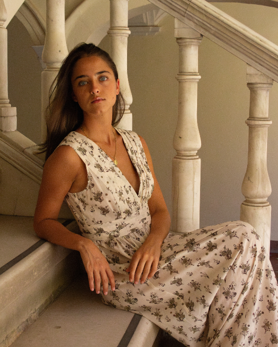 CAMISÓN MERCEDES FLORAL (VERDE)