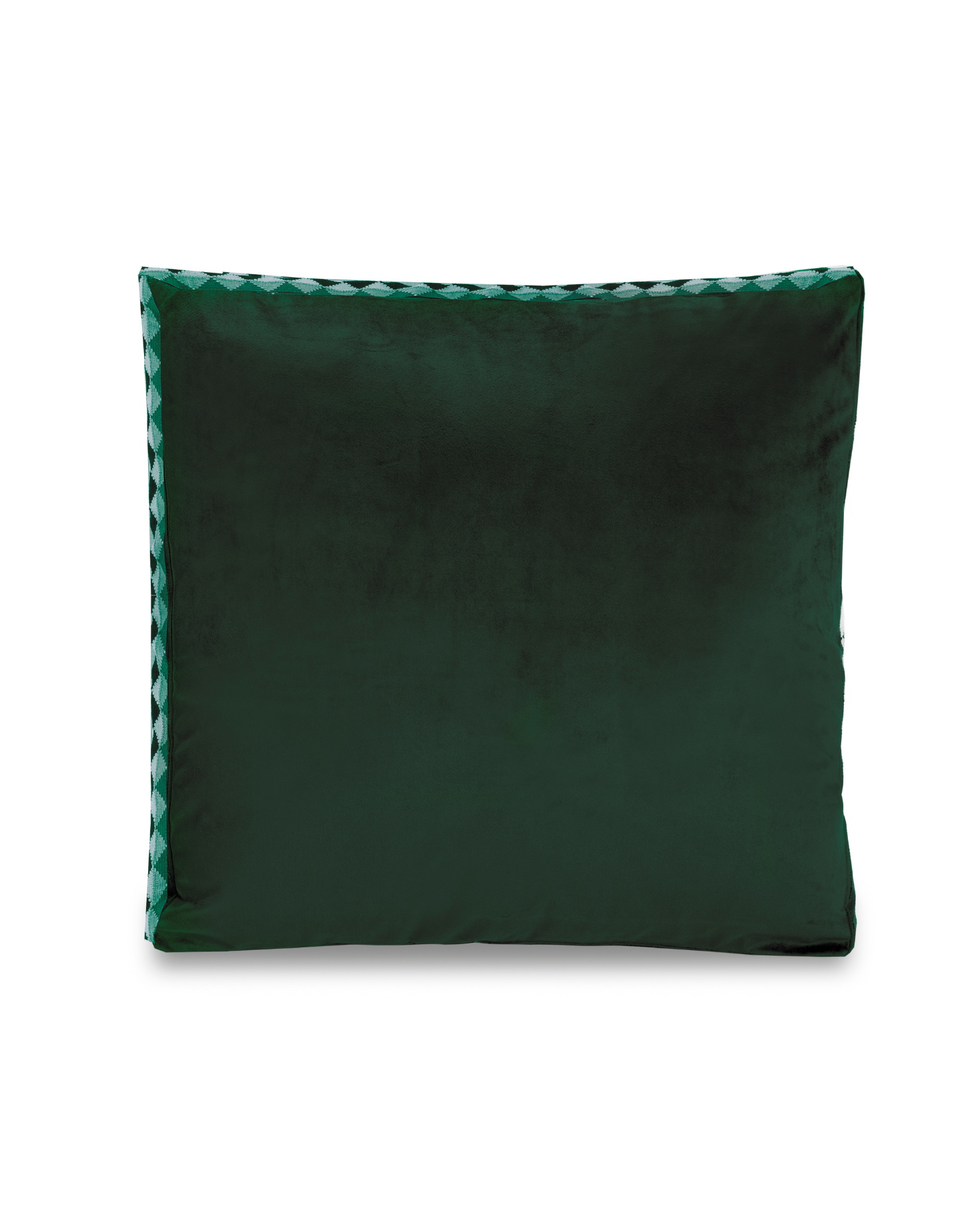 LARGE GREEN AVALANCHE CUSHION