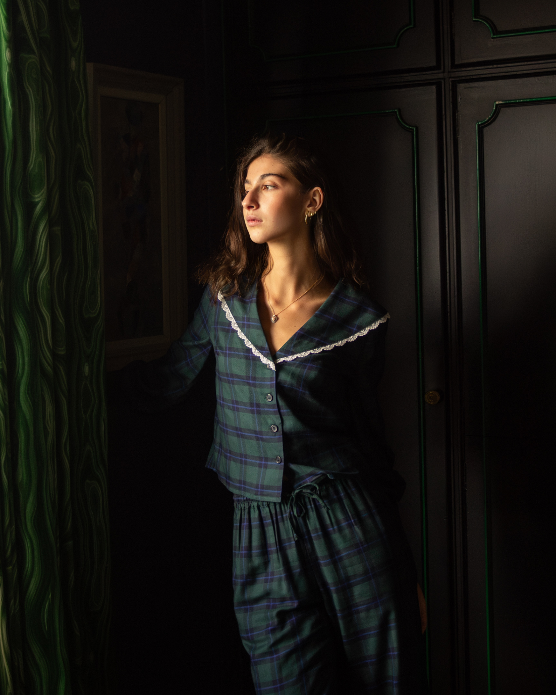 PIJAMA CASTILLO (tartán verde)