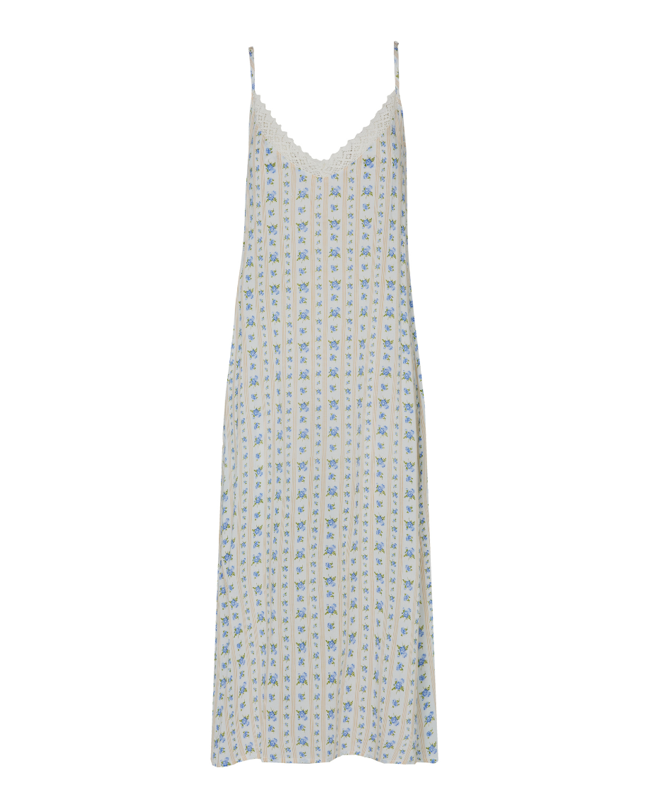 CAMISÓN GALA (floral rayas)