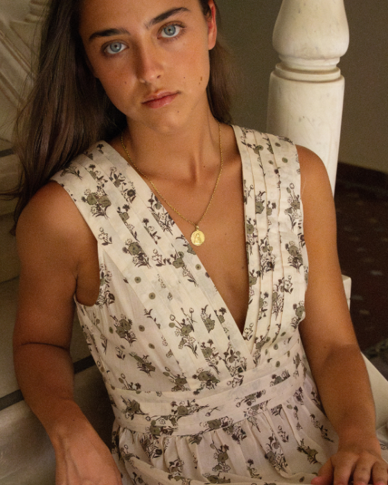 CAMISÓN MERCEDES FLORAL (VERDE)