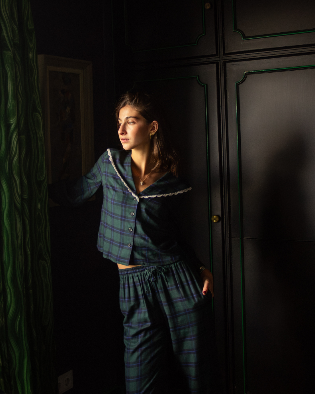 PIJAMA CASTILLO (tartán verde)