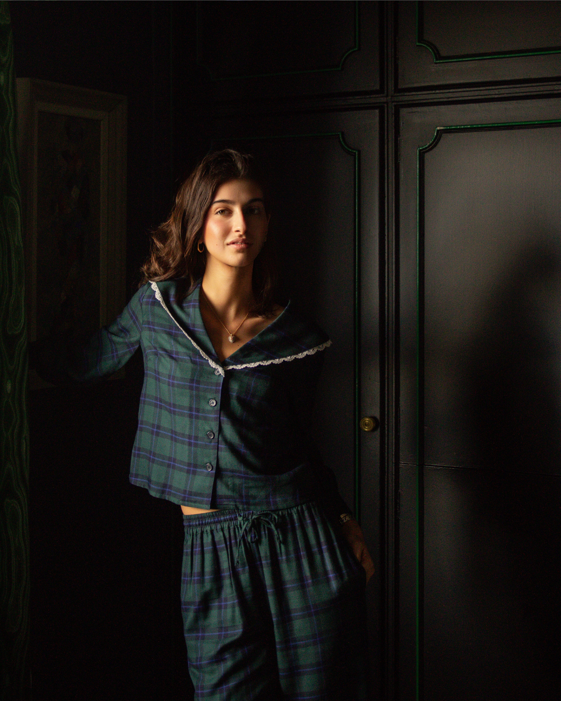 PIJAMA CASTILLO (tartán verde)