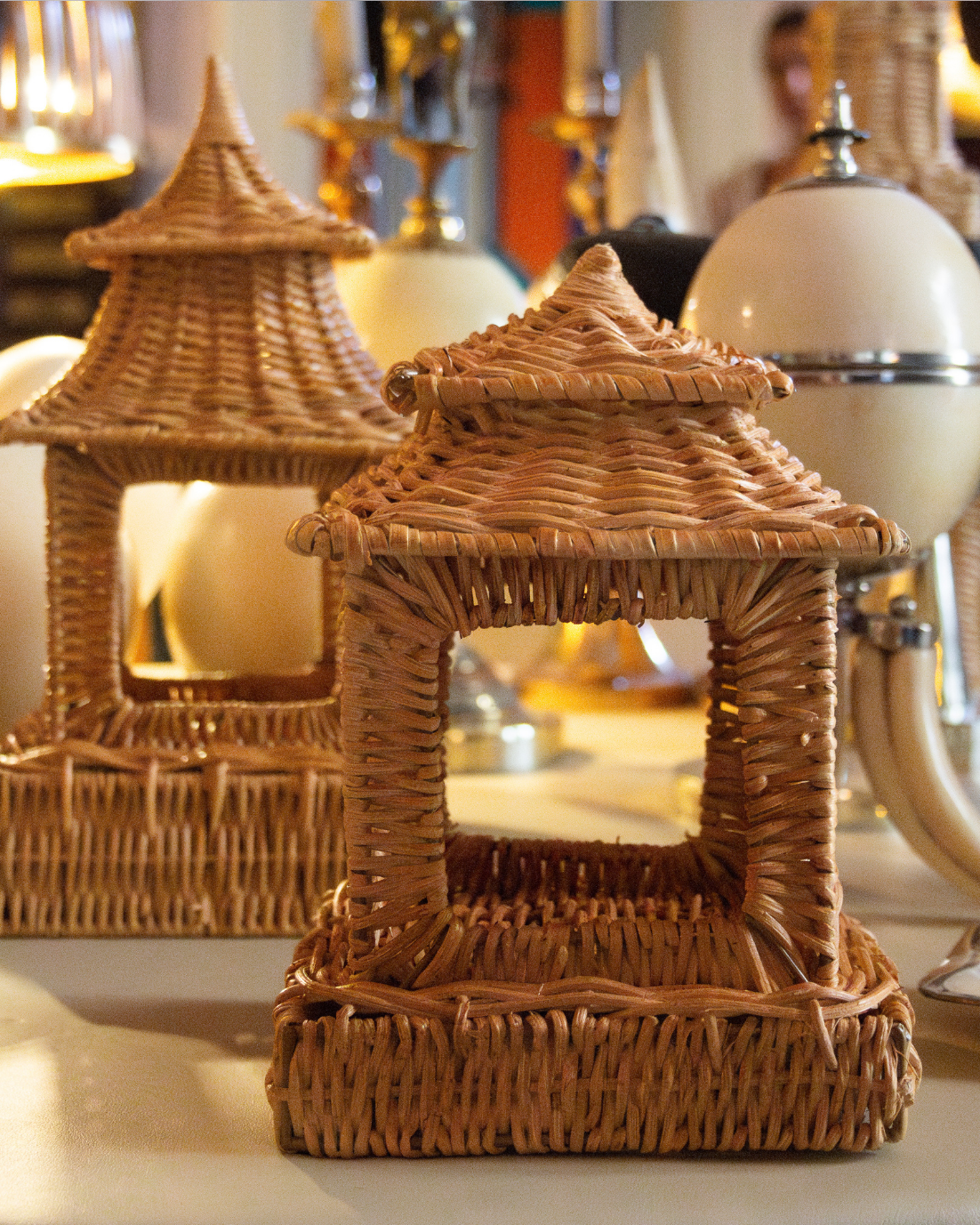 SMALL WICKER PAGODA