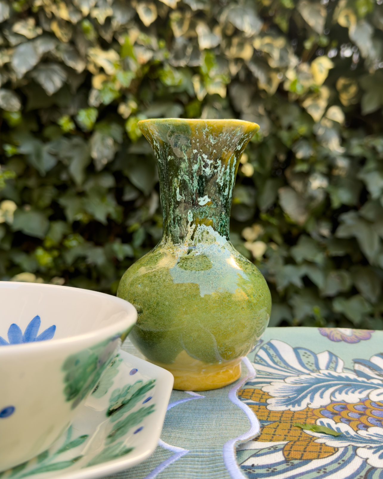 FLORERO CERÁMICA (Verde)