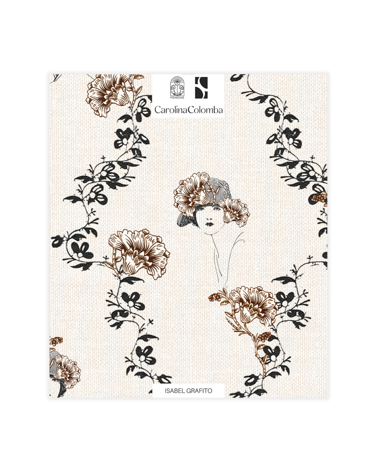 MUESTRA PAPEL PINTADO ISABEL GRAFITO