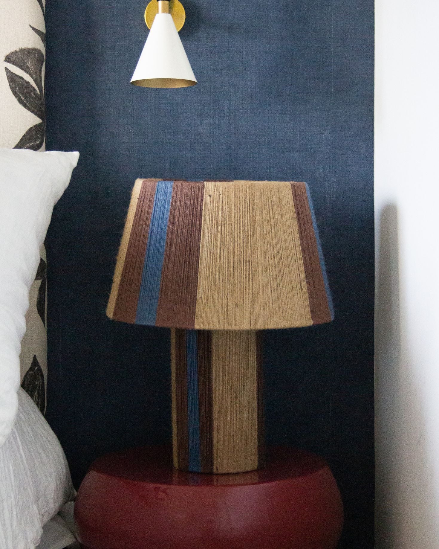 LAMPARA YUTE GRANDE (azul)