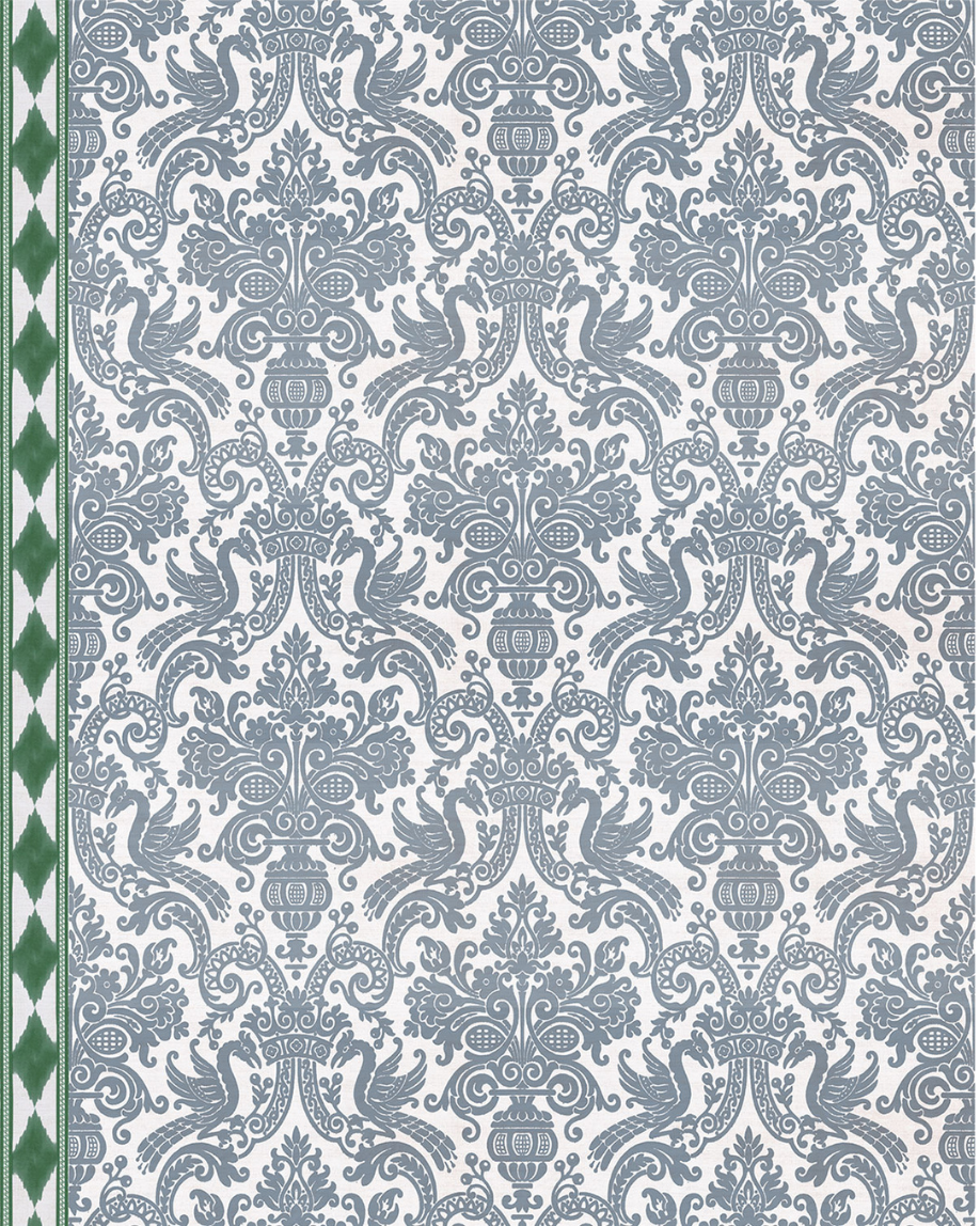 PAPEL PINTADO LEONOR VERDE (rollo 5m2)