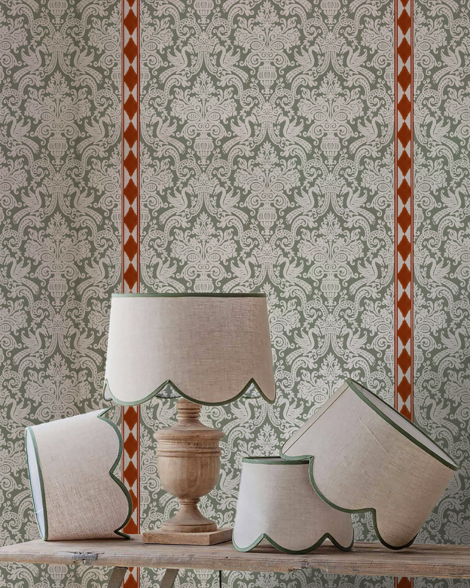 PAPEL PINTADO VICTORIA TEJA (rollo 5m2)