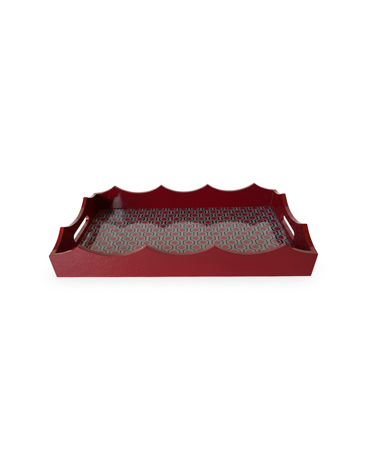 BANDEJA AURORA GRÁFICA (Burdeos y azul)