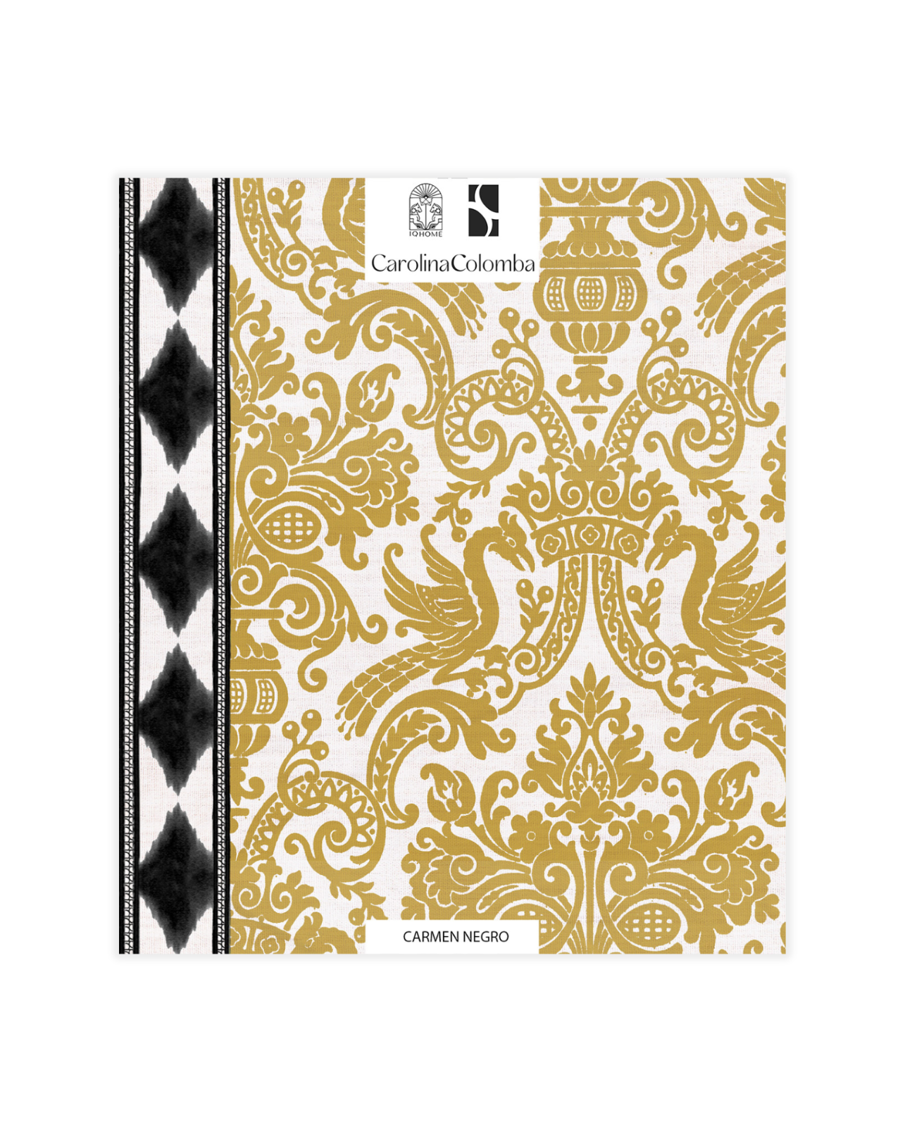 MUESTRA PAPEL PINTADO CARMEN NEGRO