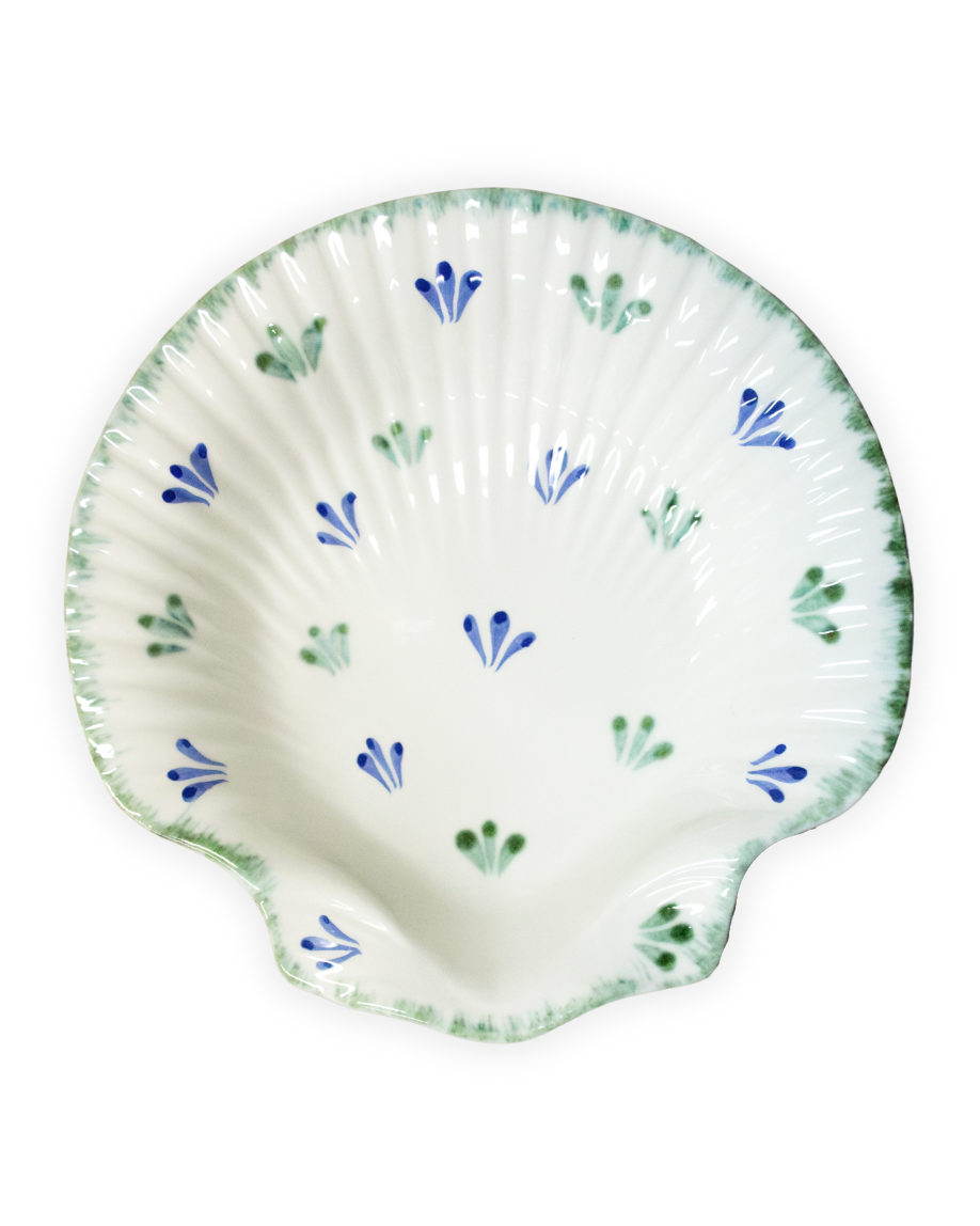 PLATO HONDO CONCHA (verde)