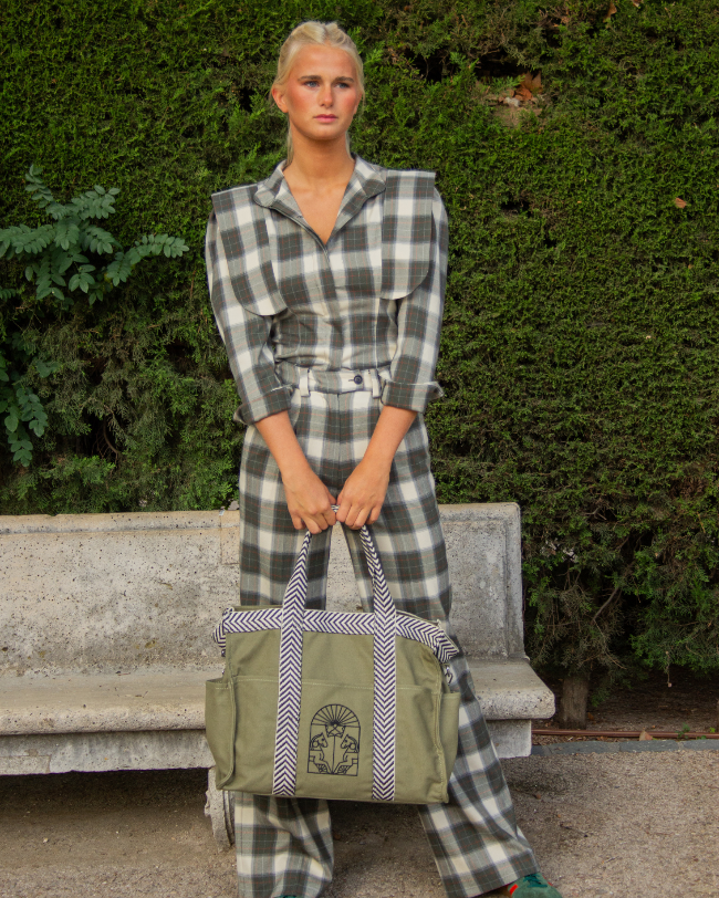 PACK TOTE Y NECESER ASA GRECA (verde)