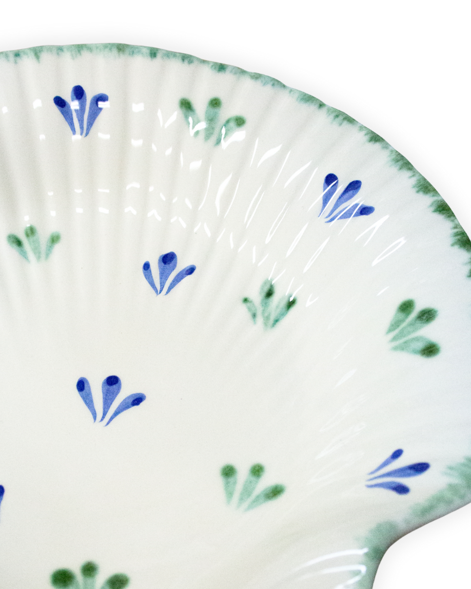 PLATO HONDO CONCHA (verde)