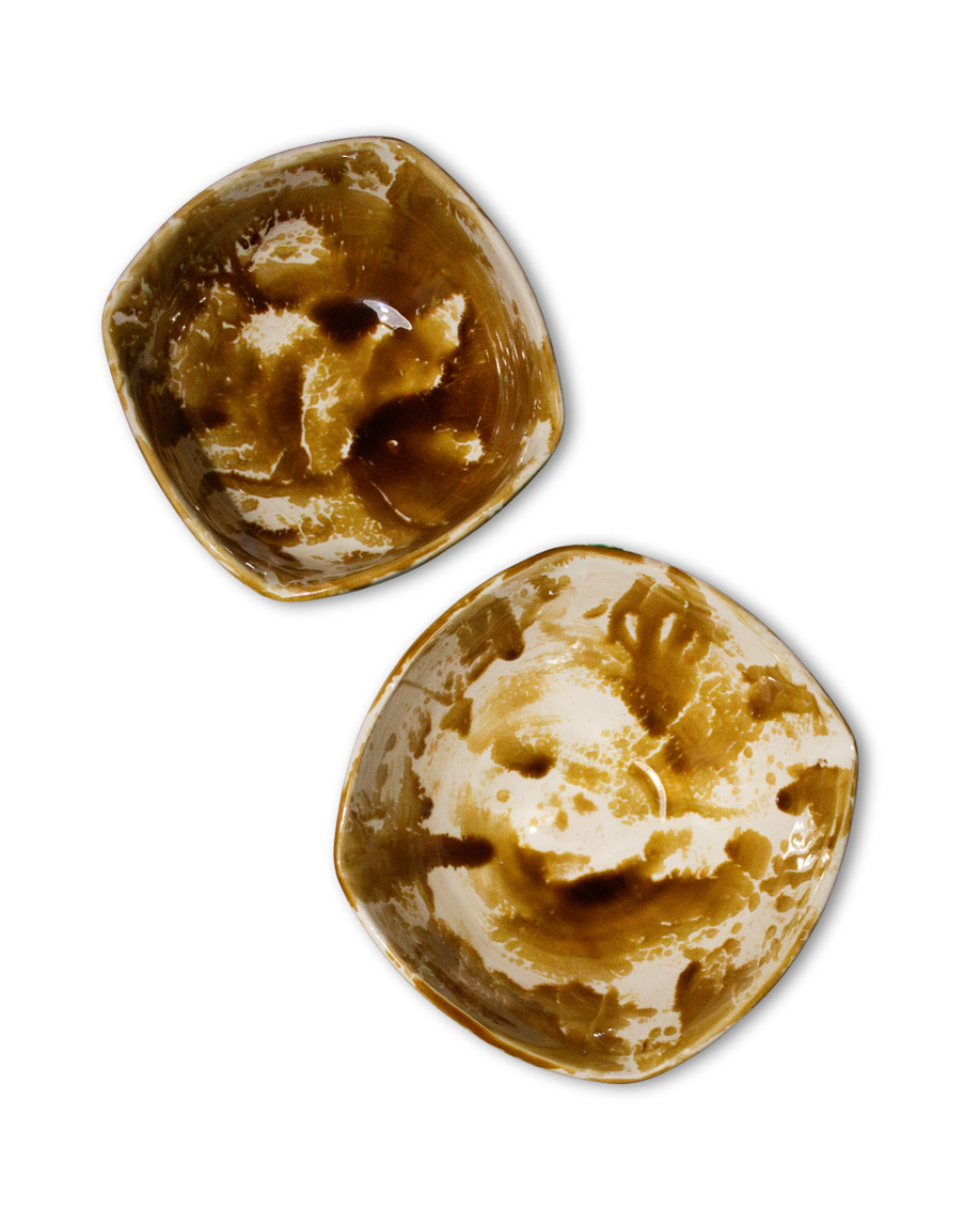 SET 2 POTTERYS PEQUEÑOS OCRE