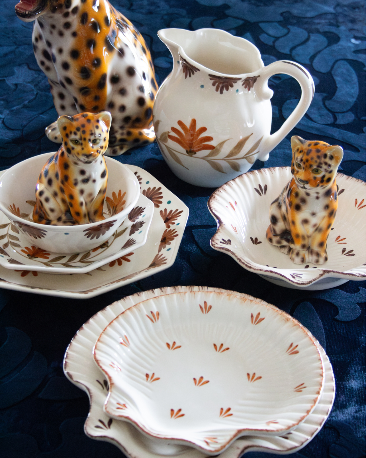 PLATO DE POSTRE CONCHA (terracota)