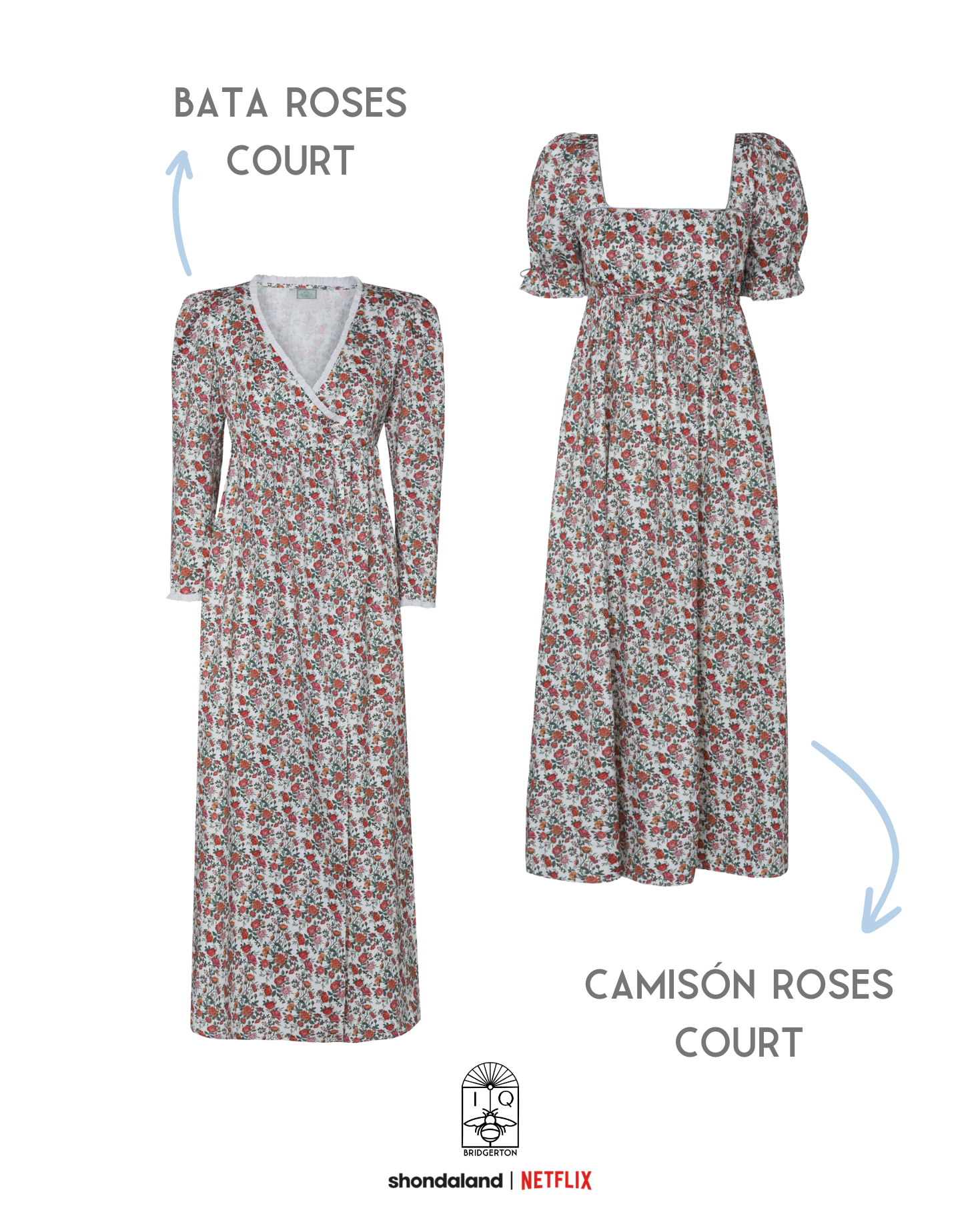 CONJUNTO CAMISÓN Y BATA ROSES COURT