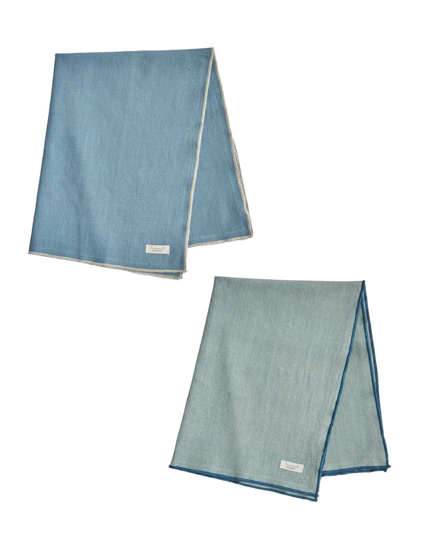 PACK OF TWO TOWELS (Sky blue and blue)