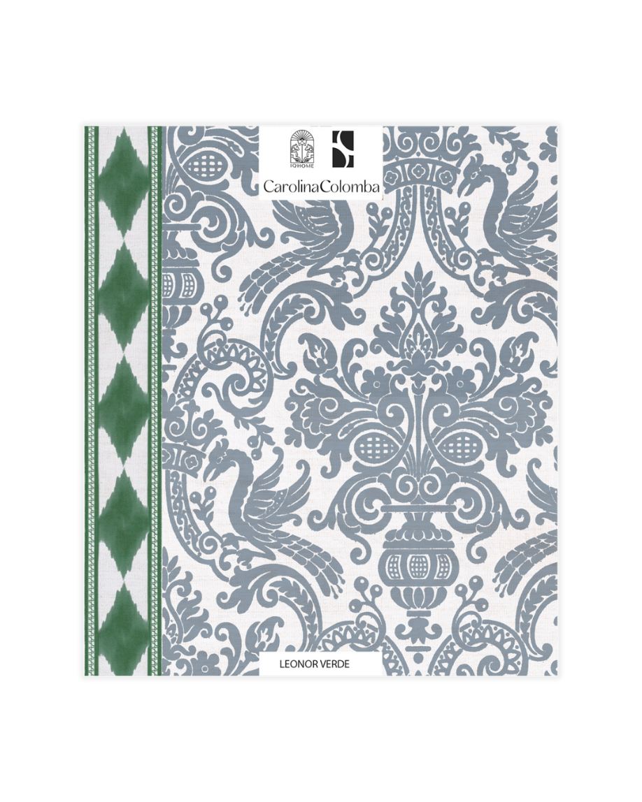 MUESTRA PAPEL PINTADO LEONOR VERDE