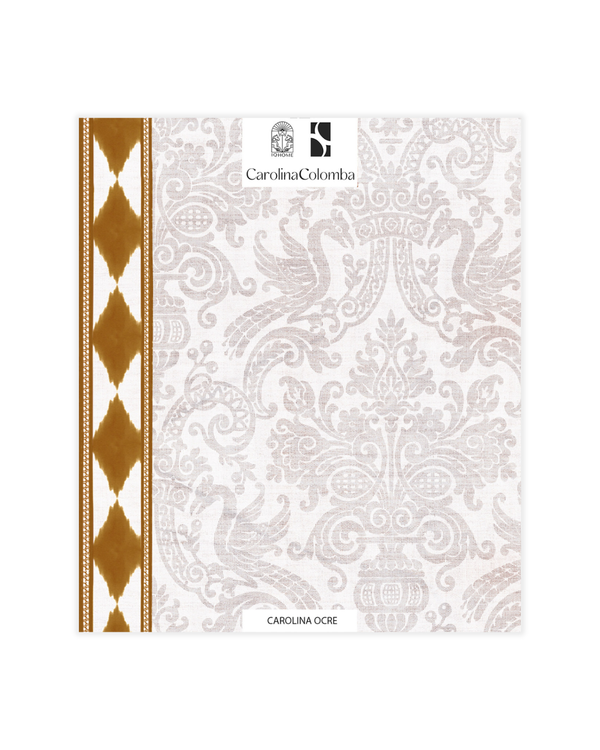 MUESTRA PAPEL PINTADO CAROLINA OCRE
