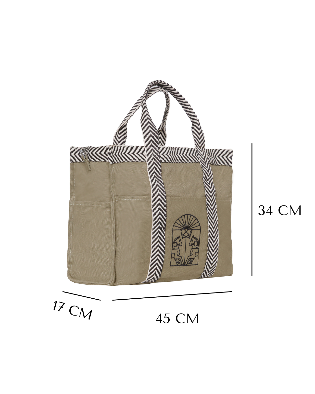 BOLSO TOTE GRECA (verde)
