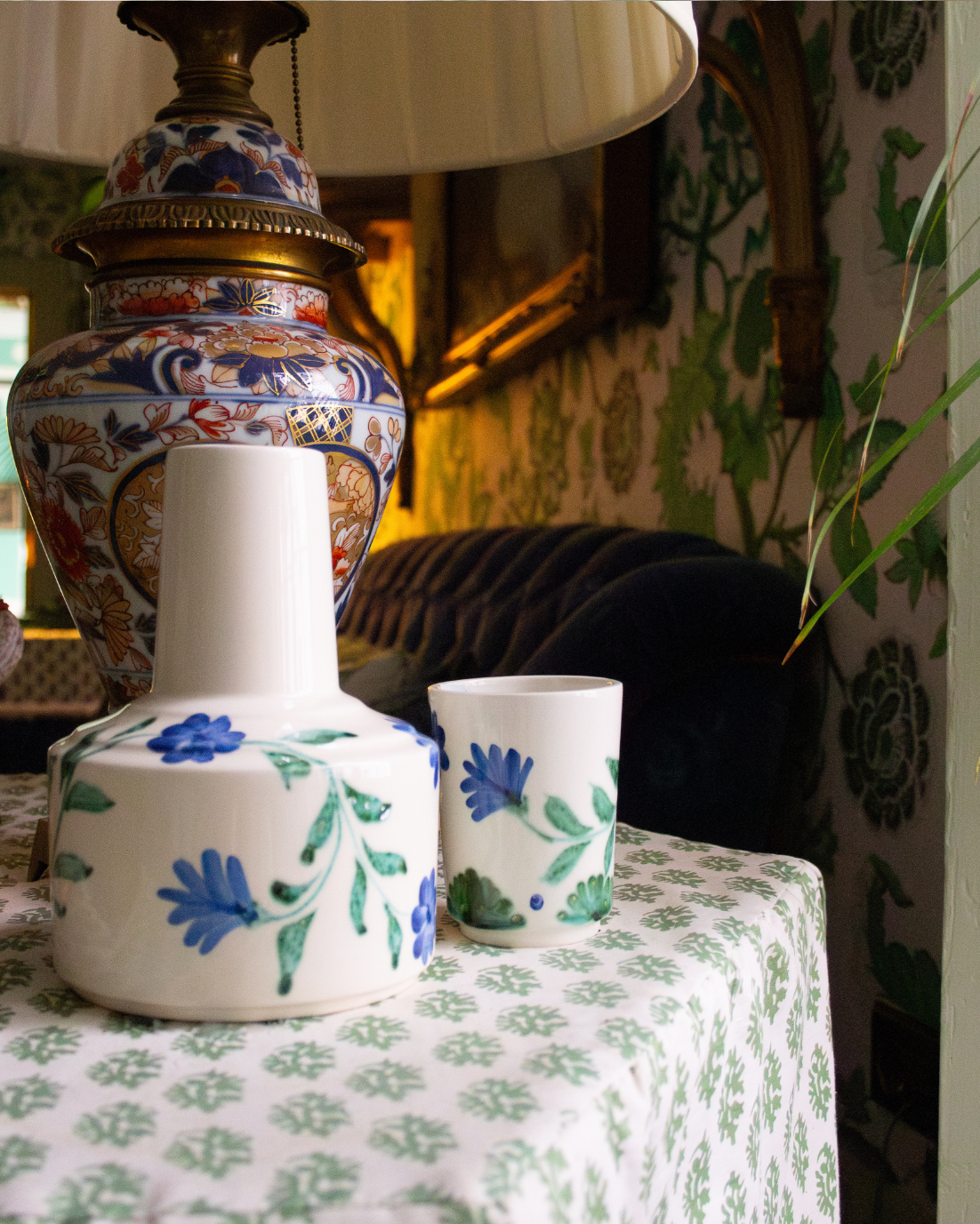 JARRA CON VASO CARMEN (verde)