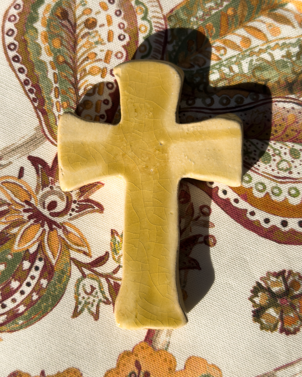 CRUZ DE CERÁMICA (Beige)