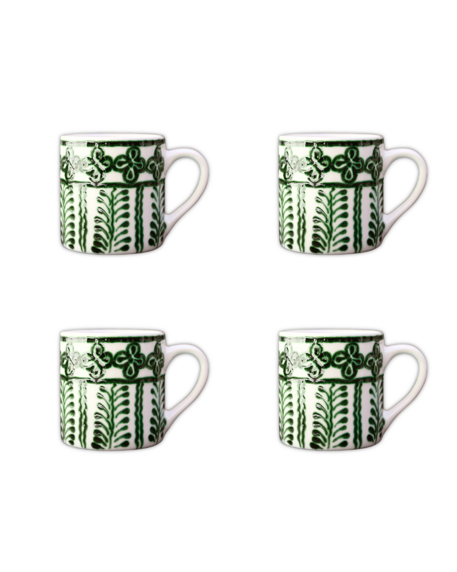 SET 4 MUG CÁNDIDO VERDE