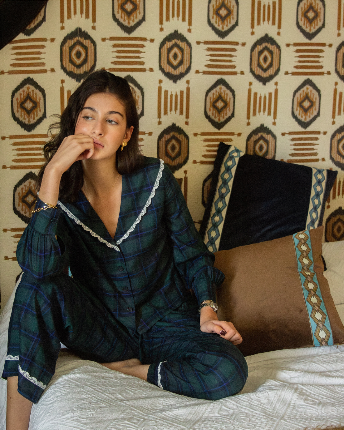 PIJAMA CASTILLO (tartán verde)