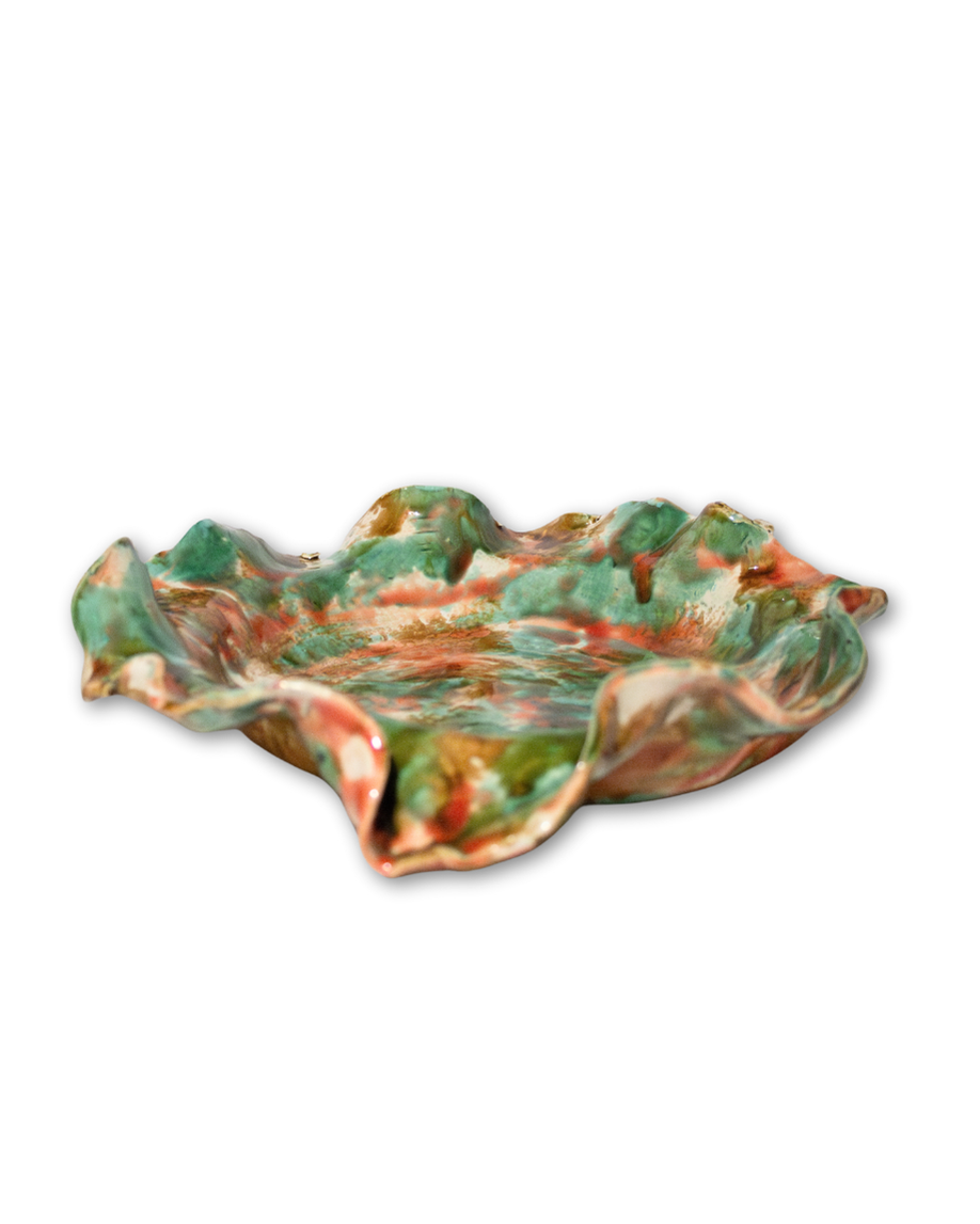 POTTERY LLANO GRANDE (coral y verde)