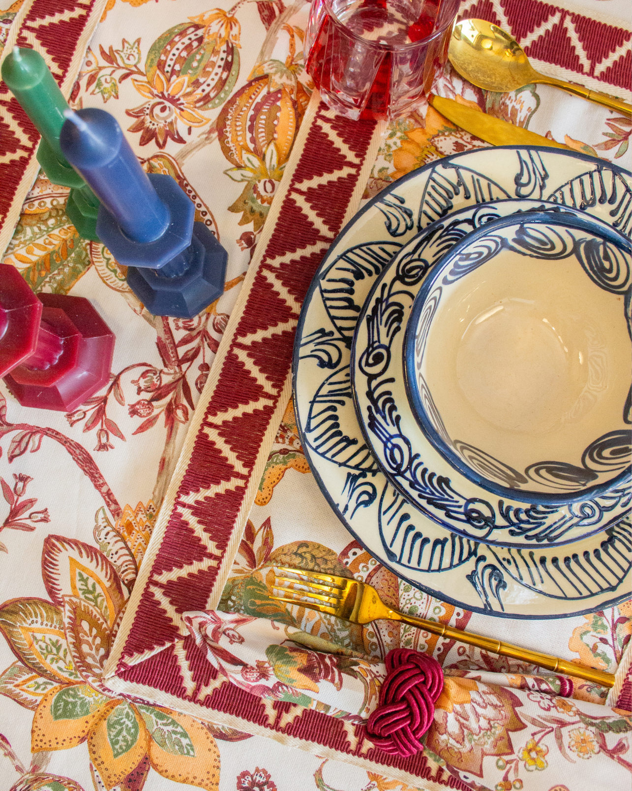 INDIVIDUAL Y SERVILLETA BORGOÑA (Burdeos)