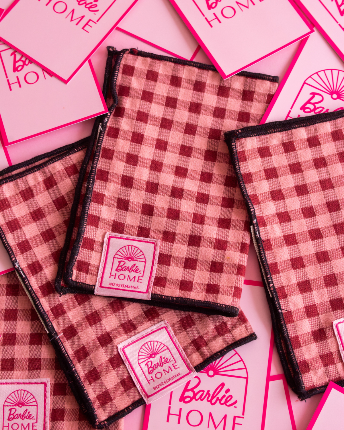 SET SERVILLETAS VICHY BARBIE (4 unidades)