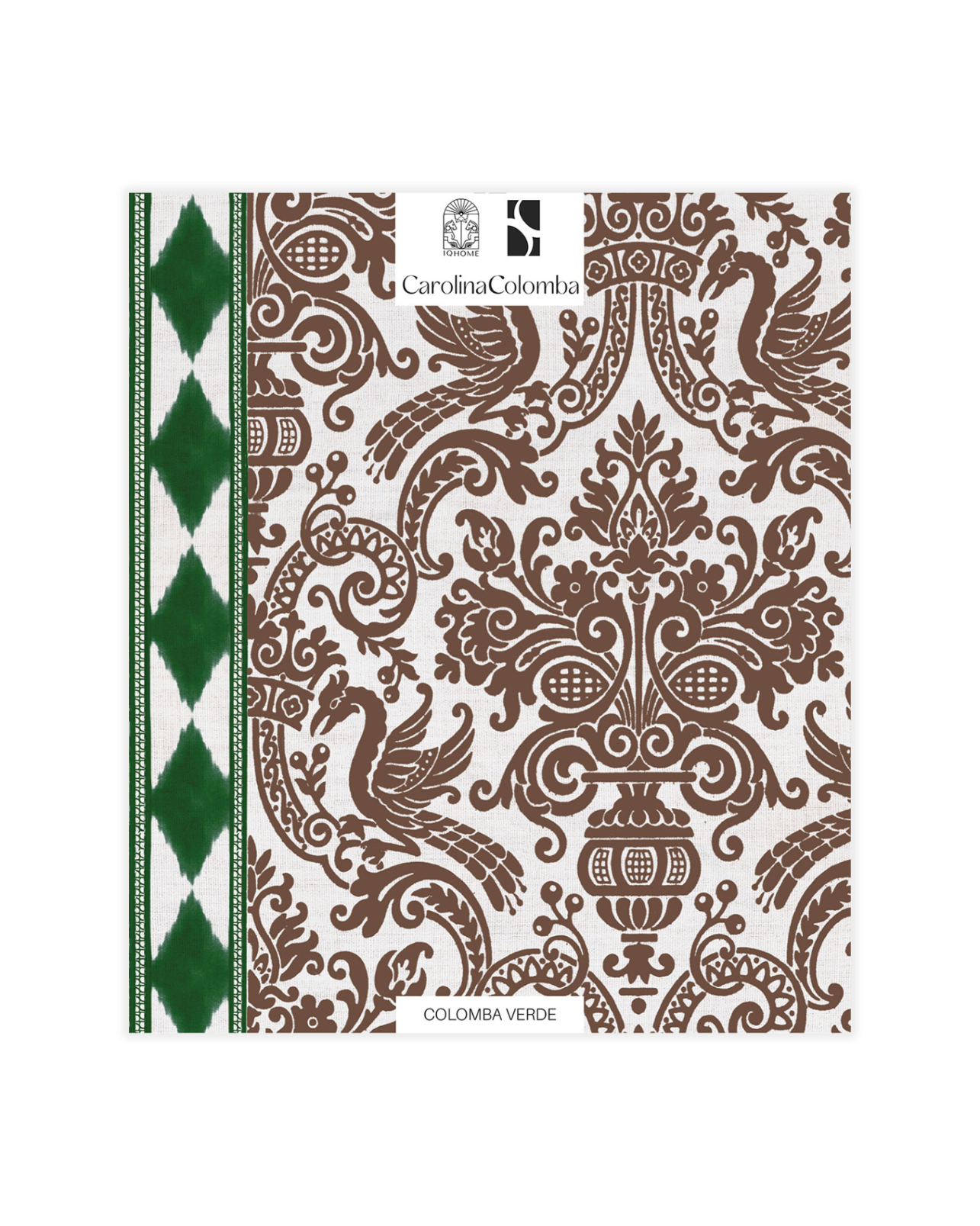 MUESTRA PAPEL PINTADO COLOMBA VERDE