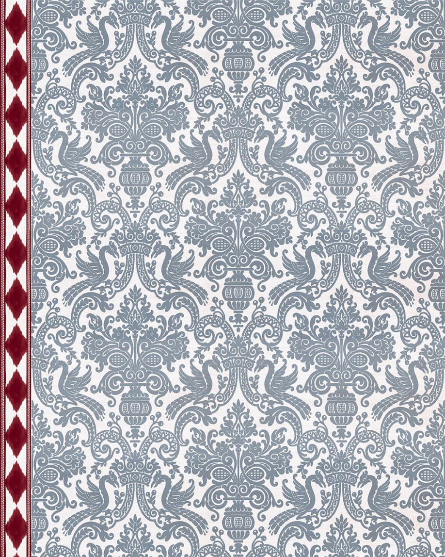 PAPEL PINTADO LEONOR ROJO (rollo 5m2)