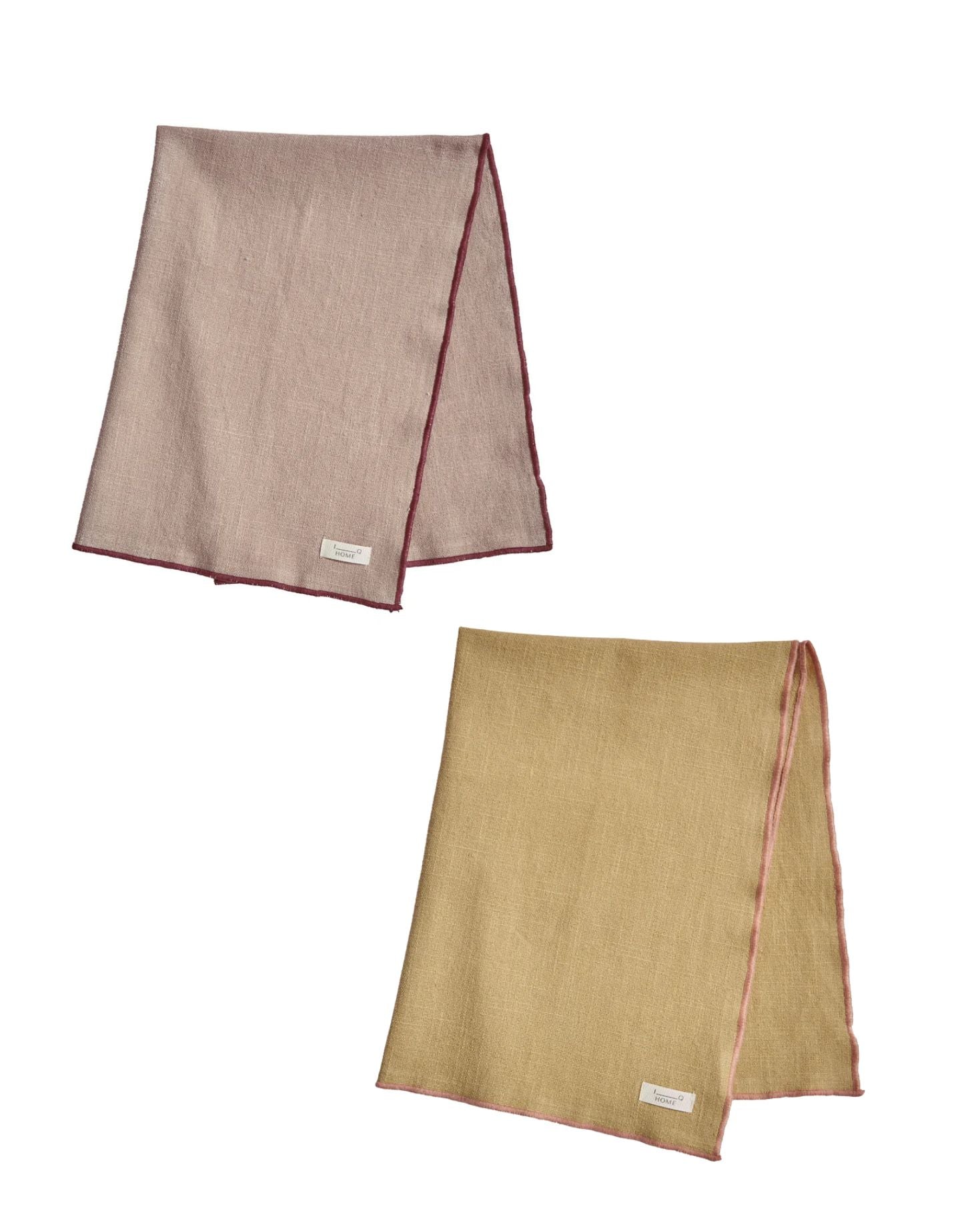 PACK OF TWO TOWELS (Pink and Sand)