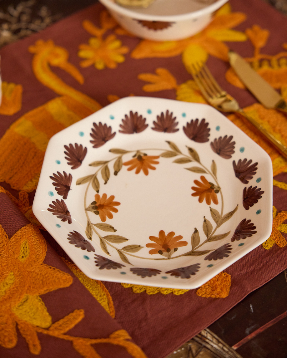 PLATO DE POSTRE CARMEN (terracota)